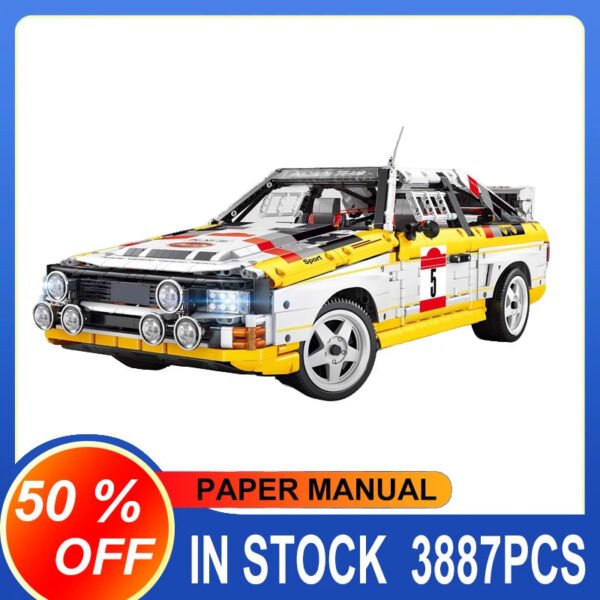 YC23043 Racing Sport Retro Rally Car 1:8 MOC Technical Building ... #200006153