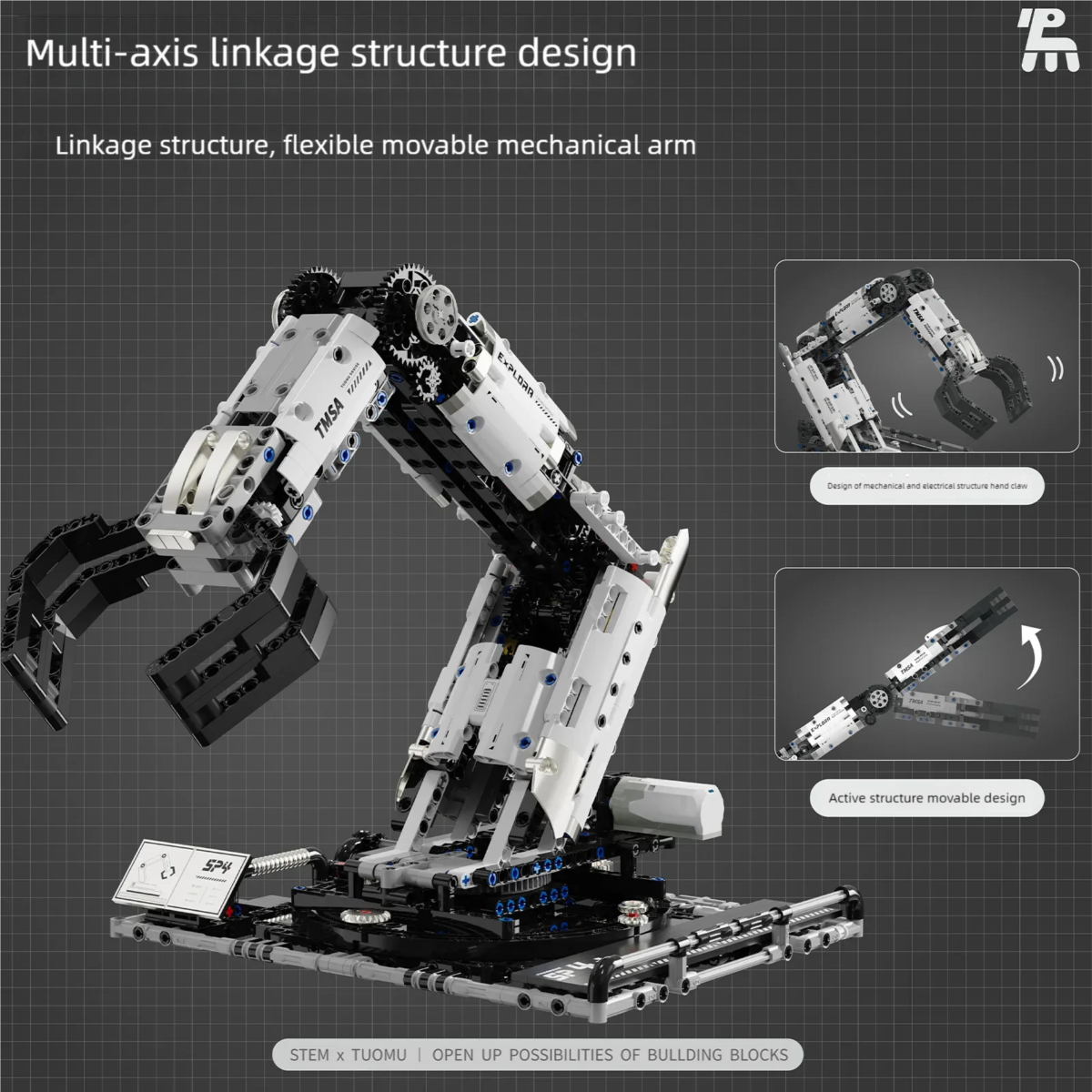 Original Multi-Axis Robotic Arm Building Blocks – Programmable &... #200003886 - Image 3