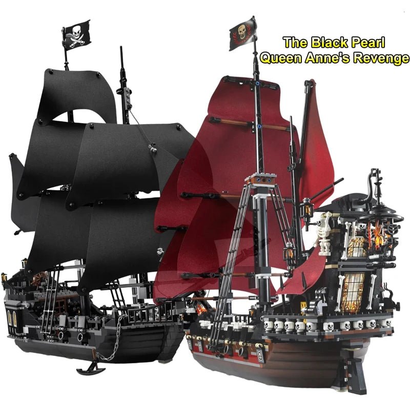 Pirates Of The Caribbeans Queen Anne Revenge Warship The Black Pearl 4195 4184 Ship Building Blocks Model Toys Bricks Kids Gifts image Pirates of the Caribbean Warship Building Blocks Set – Queen Anne’s Rev... #10 - Image 1