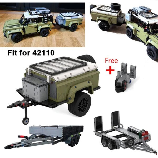 Custom MOC Trailer Truck – Offroad Container for Defender 42110 ... #200003886