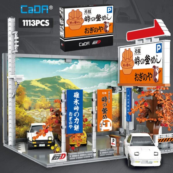 Cada Anime Initial D Tofu Shop House Model – Japanese Racing Car Parki... #175