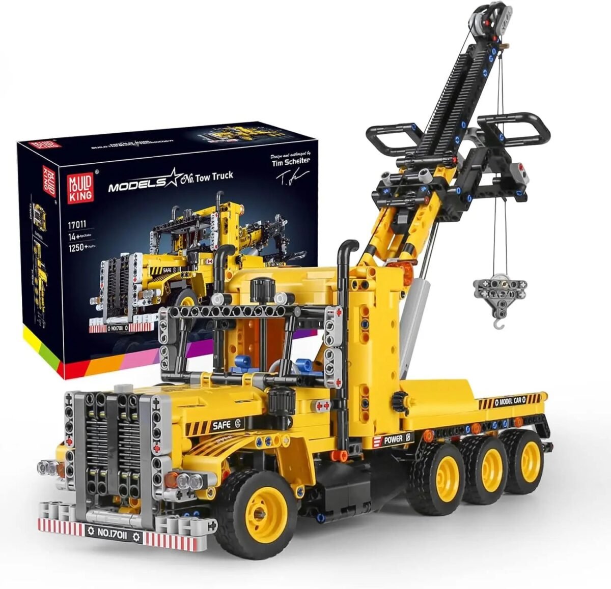 MOULD KING 17011 Technical Tow Truck – MOC City Engineering Vehicle Bu... #366 - Image 1