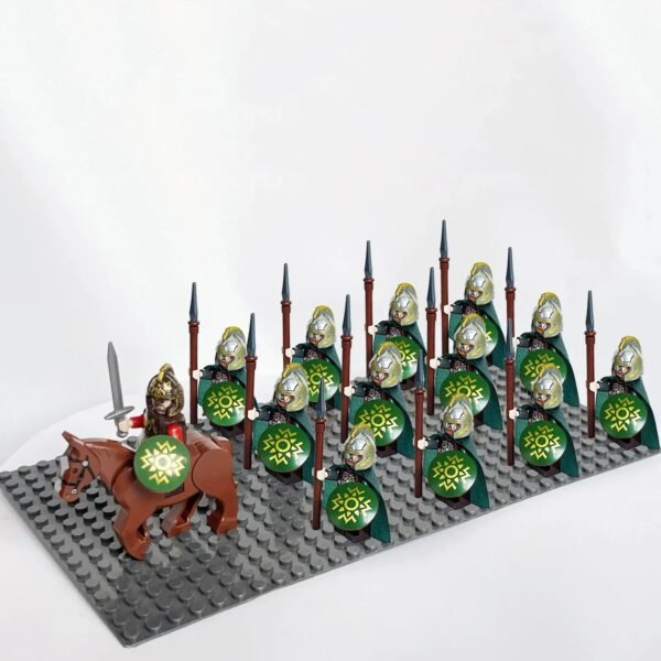 13pcs Castle Knight Rohan Orcs Elf Guards Roman Soldier Minifigure Set #29