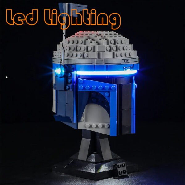 LED Lighting Kit for LEGO® Jango Fett Helmet – Star Wars Display... #200003886