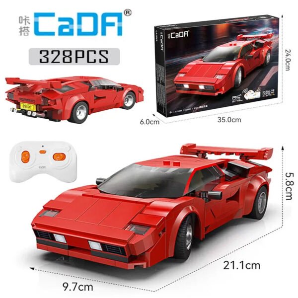 Cada 1:20 Scale RC Racing Car – 328 Pcs Technological City Speed Vehic... #691