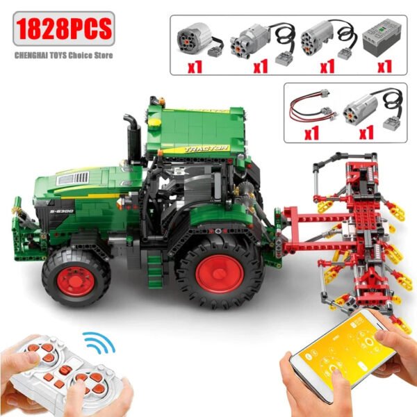 1828PCS Remote Control Agricultural Tractor Building Blocks – En... #200006152