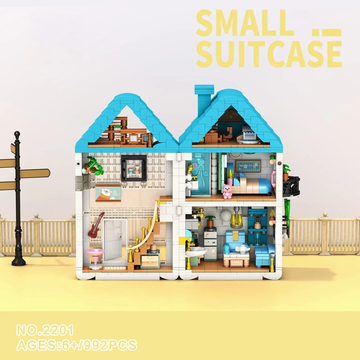 Idea House Street View Mini Block Villa Series – Secret Box, Art Studi... #175 - Image 7