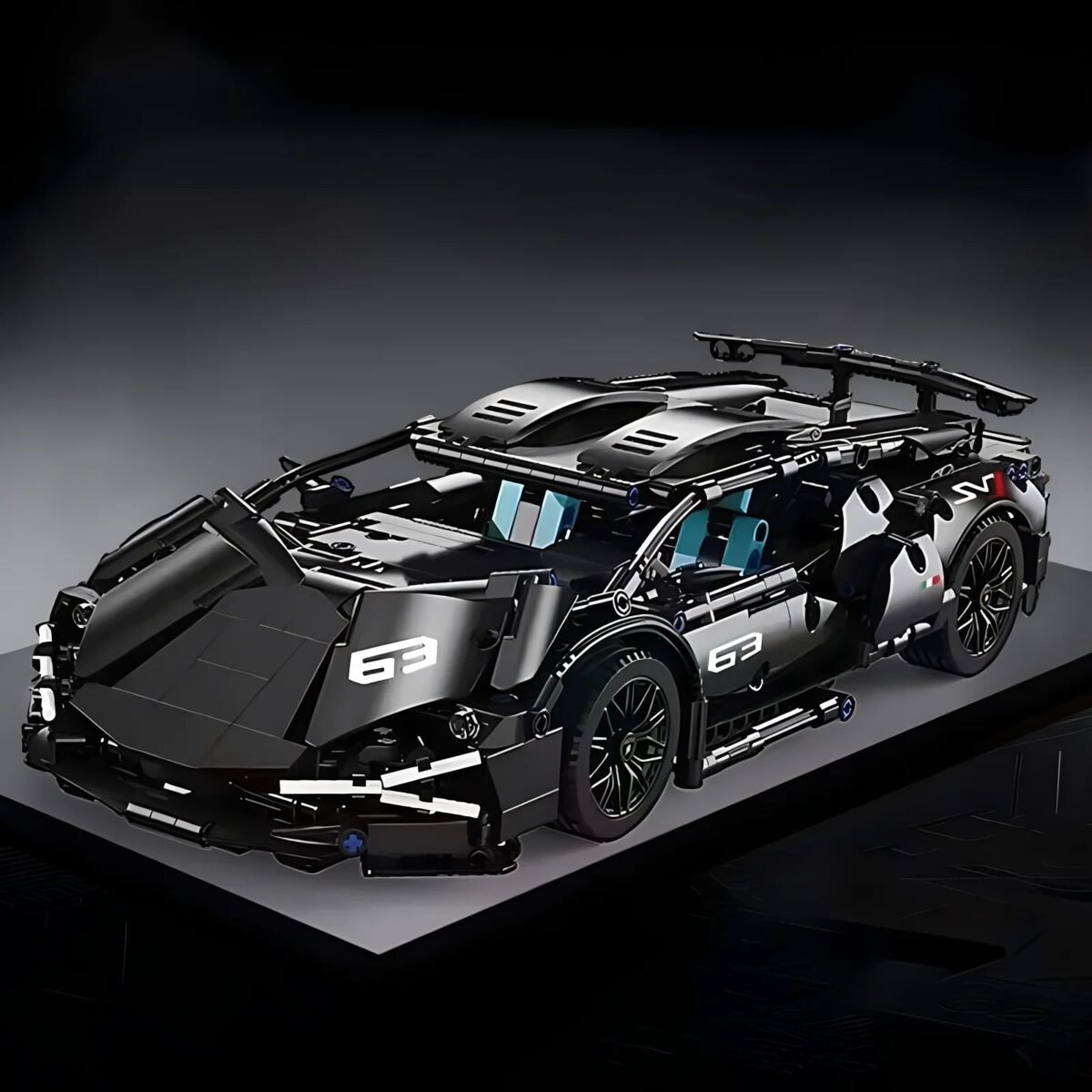 Technical Racing Sport Car Model Building Blocks – 1:14 DIY Supercar B... #691 - Image 5
