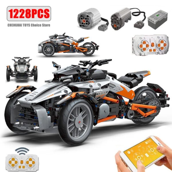 1228 PCS Remote Control Vehicle Set Compatible with Lego Educational DIY Toy