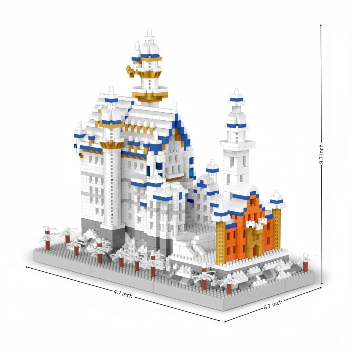 KNEW BUILT New Swan Stone Castle Micro Building Blocks Set – Huge Diam... #175 - Image 6