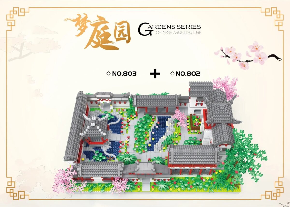 Chinese Famous Architecture Micro Diamond Block China Suzhou Dream Garden 3in1 Build Brick Toy Figure Model Nanobrick For GiftS - Image 4
