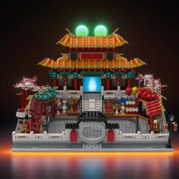 1932pcs MOC Chinese New Year Temple Modular Building Blocks Set ... #200003886