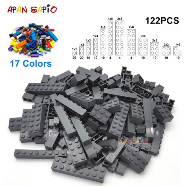122PCS Thick DIY Building Blocks Set – Multi-Size Creative Construction... #29