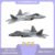 Military Warplane F-22 Raptor Model – Air Force Fighter Building Blocks Set #691
