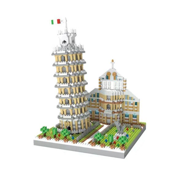 KNEW BUILT Leaning Tower of Pisa & Colosseum Micro Mini Building Bloc... #1052