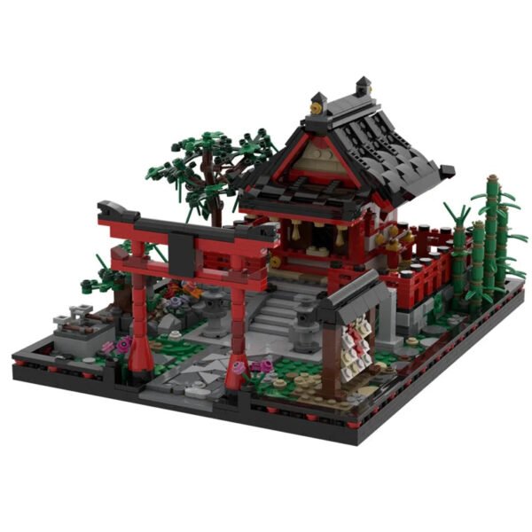 MOC Small Shinto Shrine Model Building Blocks Set – 1303PCS Japa... #200003886