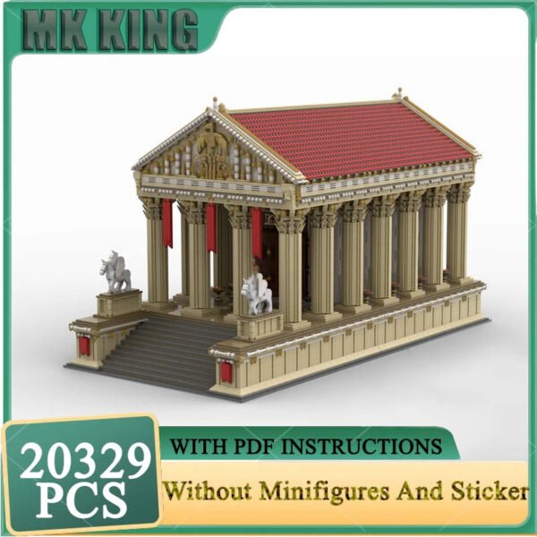 MOC Ancient Roman Temple Building Blocks Set – City Street View ... #100018786