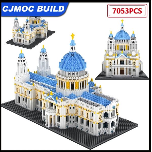 7053PCS Mini St. Paul’s Cathedral Building Block Set – Famous City Lan... #193
