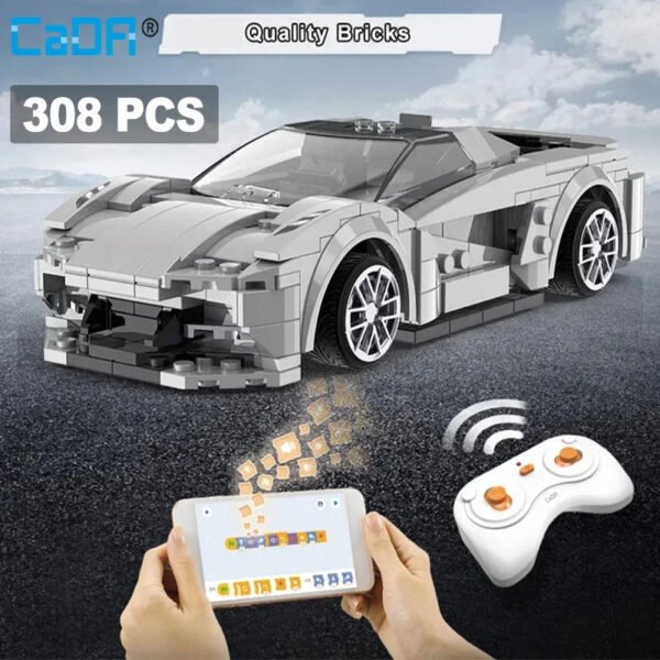 Cada RC App-Controlled Lotus Sports Car – High-Speed Building Block Se... #691