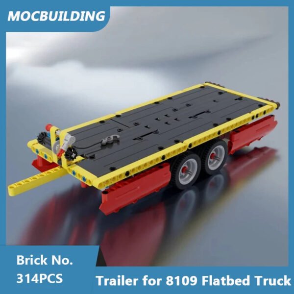 MOC Trailer for 8109 Flatbed Truck – 314PCS Building Blocks Model #200006151