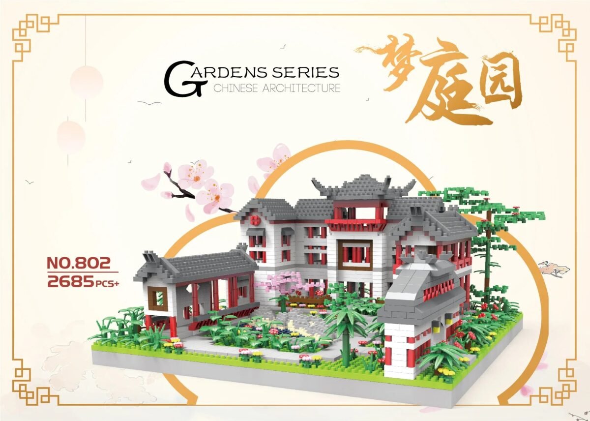 Chinese Famous Architecture Micro Diamond Block China Suzhou Dream Garden 3in1 Build Brick Toy Figure Model Nanobrick For GiftS - Image 7