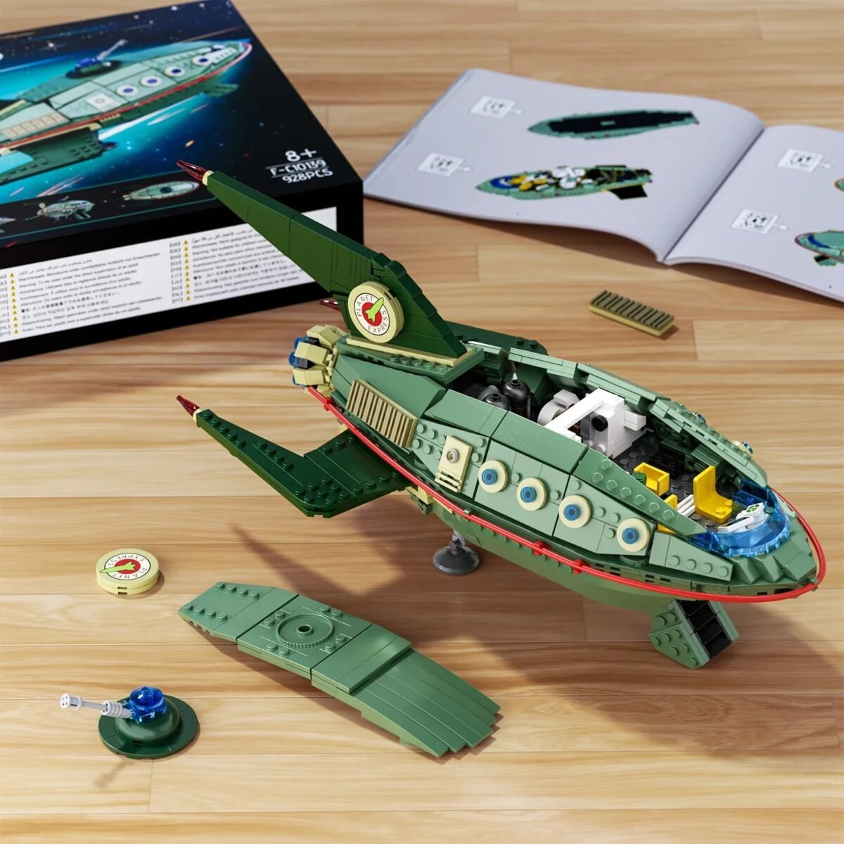 BuildMOC Futuristic Planet Express Spaceship – Sci-Fi Building Blocks M... #29 - Image 4
