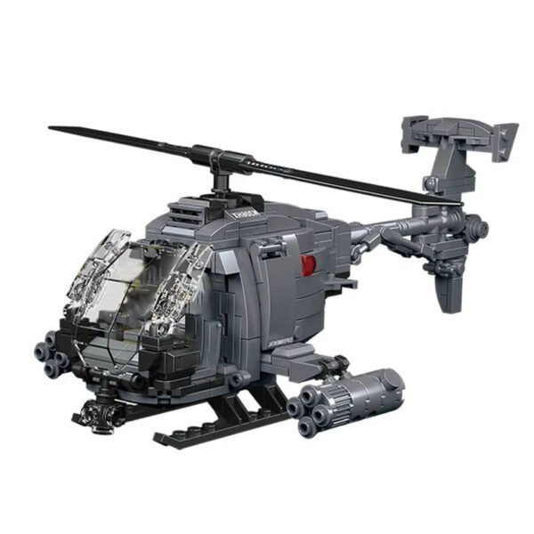 DIY Military WWII AH-6i Helicopter Fighter – Building Blocks Mod... #200003886