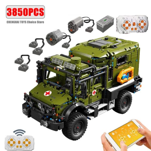 3850 PCS Remote Control Vehicle Set Compatible with Lego Educational DIY Toy