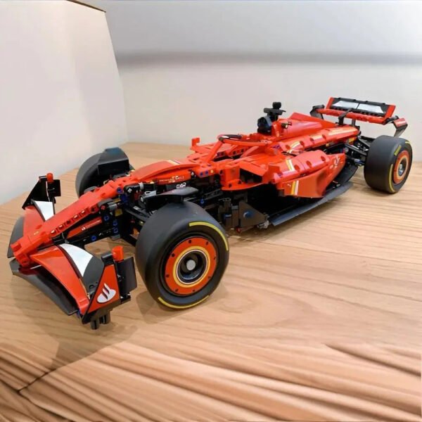 2025 New Technology 1:8 F1 Formula Red Sport racing Model Building Block Mechanical Set Assembly Toy  For Children's Holiday Gift