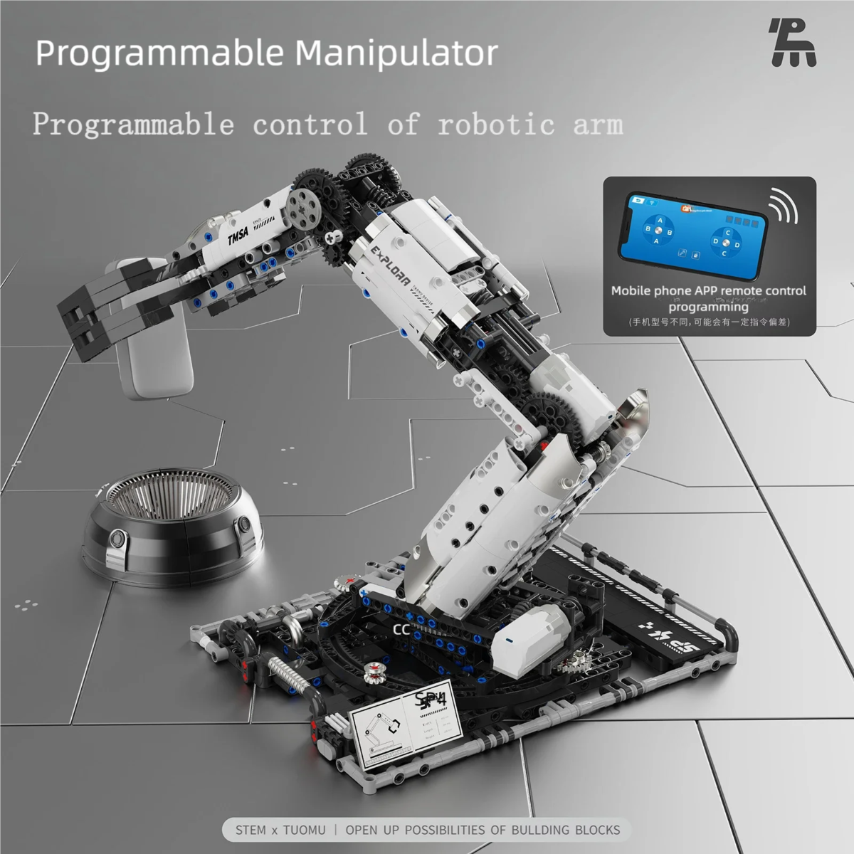 Original Multi-Axis Robotic Arm Building Blocks – Programmable &... #200003886 - Image 2