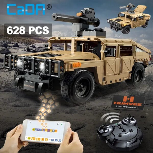Cada Technical LED SUV Armored Buggy – Remote Control Building Blocks Toy #175