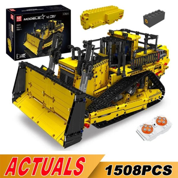 MOULD KING 15084 Technical Remote Control Bulldozer – Engineering Truc... #366