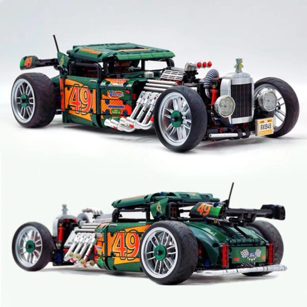 Technical Classic Control Vintage Car Building Blocks – Cyberpunk APP-C... #10