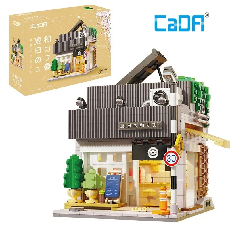 1116Pcs Cada LED City Japanese Style Summer Restaurant Coffee House Building Blocks Friends Light Shop Bricks Toys Children Gift image 1116Pcs Cada LED City Japanese Style Summer Restaurant Coffee House Building Blocks Friends Light Shop Bricks Toys Children Gift - Image 1