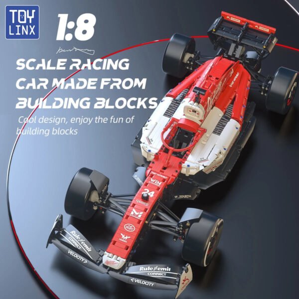 1768PCS 1:8 F1 Racing Car Building Blocks – Collectible Supercar Model Kit #193