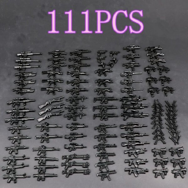 MOC Military Weaponry Equipment Set – Rifles, Pistols & Gear for Mini ... #193