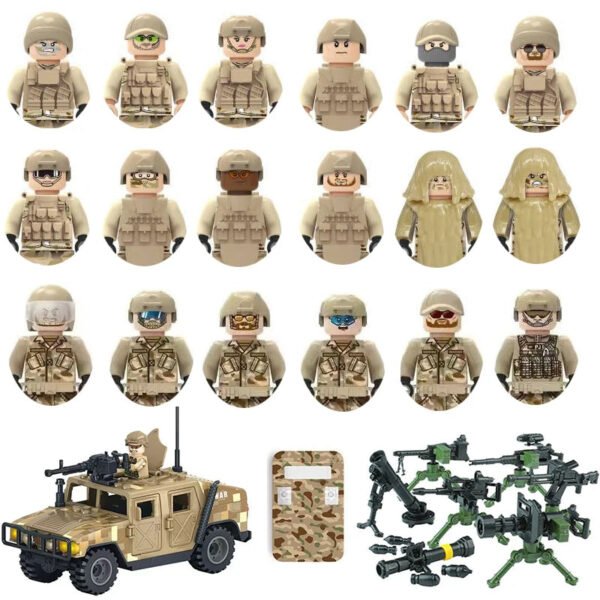 Military Weapons & Armored Vehicle Building Blocks Set – Special Force... #496