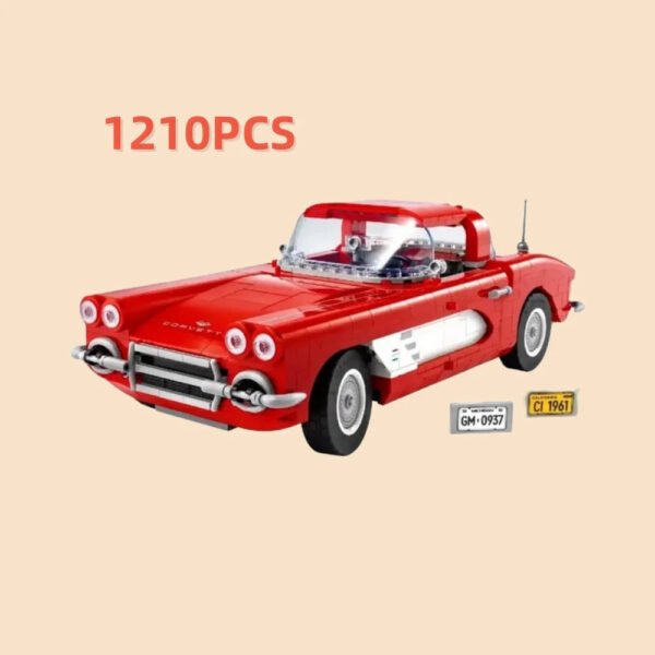 2023 Retro Sports Car 10321 – Chevrolet Corvette-Inspired Building Bloc... #10