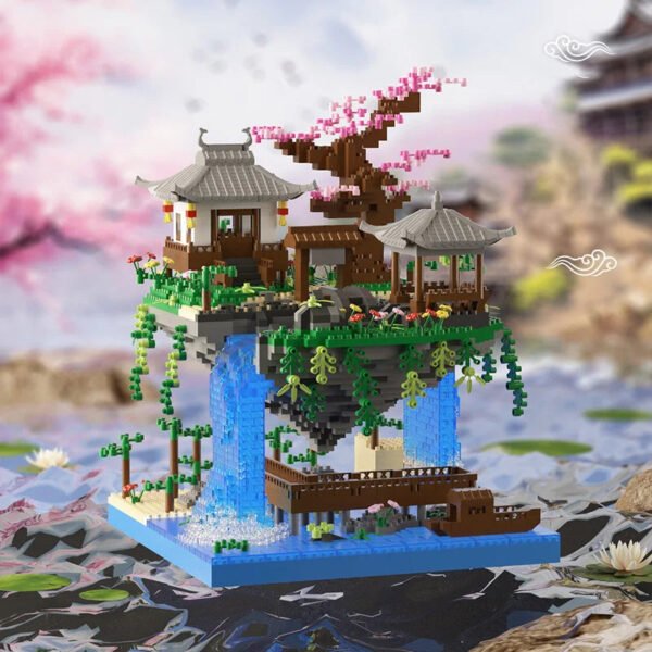 Chinese Ancient Style Architecture – Creative Building Block Ornaments #173