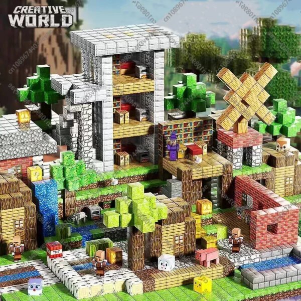 Magnetic Building Block Magnet Cube Mine World Set – STEM Educat... #200002984
