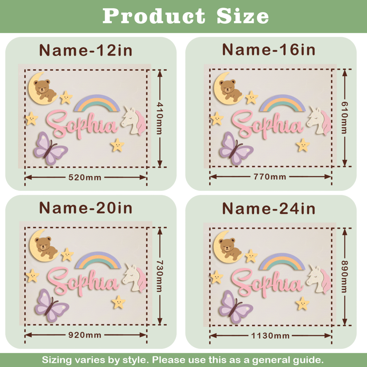 Personalized Wooden Name Sign #59041 - Image 7