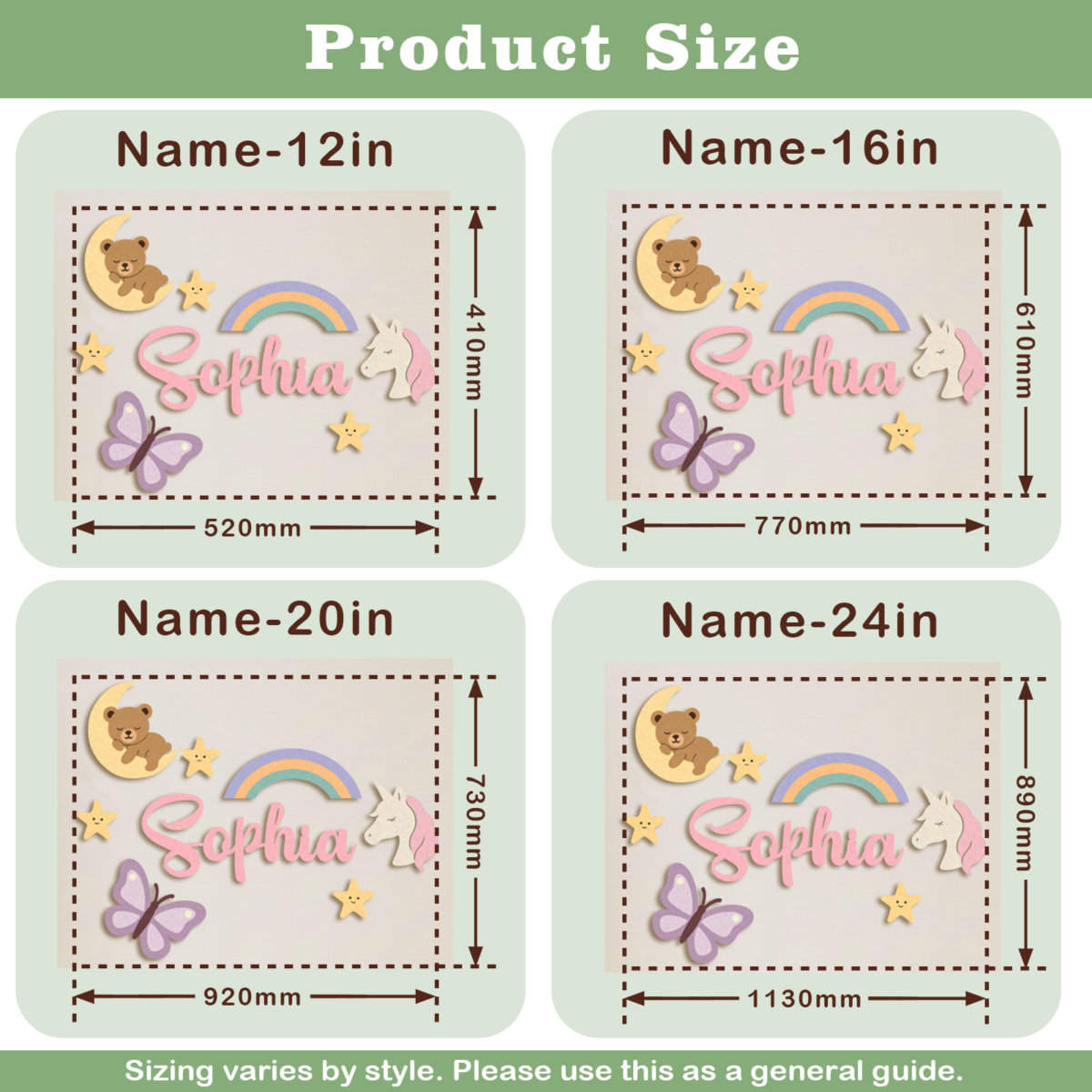 Personalized Wooden Name Sign #59061 - Image 7