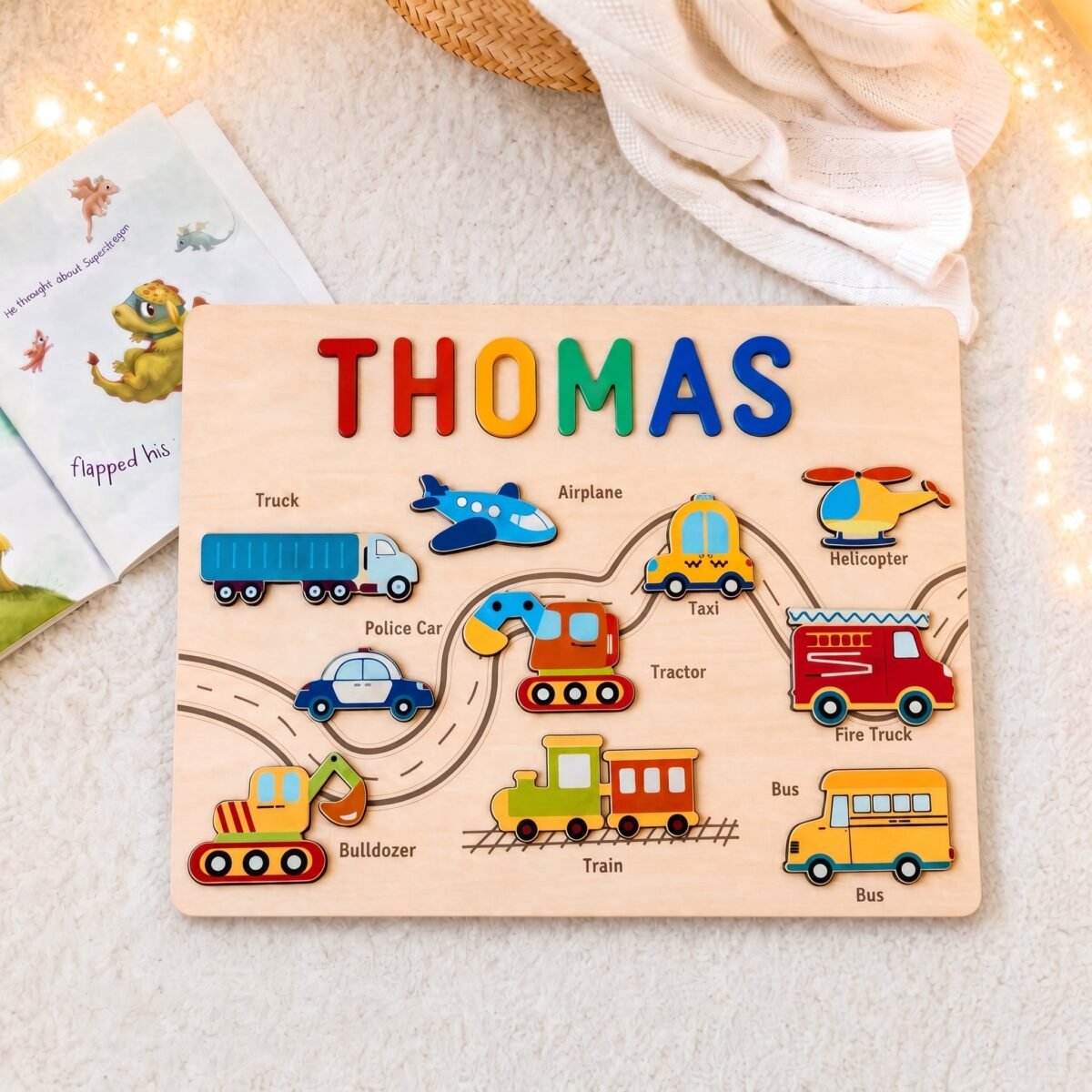 b_1 Personalized Traffic Name Puzzle #55014 - Image 1