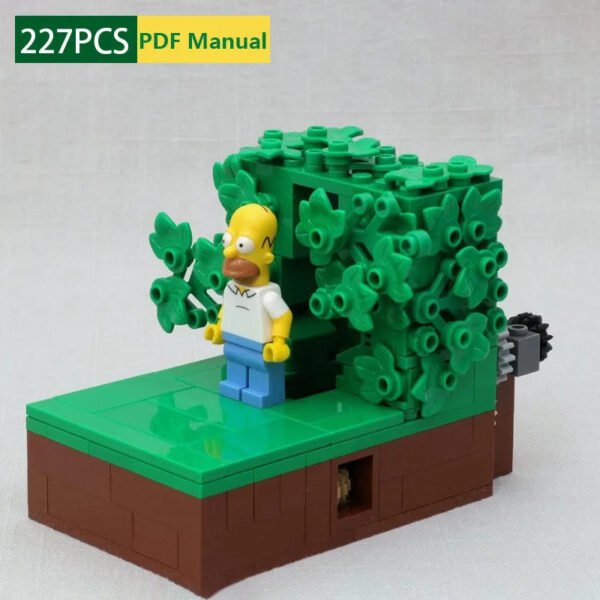 MOC Homer Backing Into the Bushes Building Block Set – Fun Pop C... #200003886