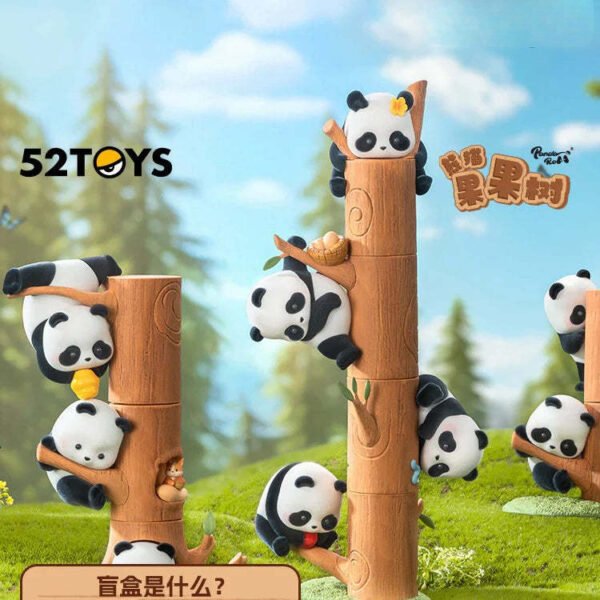 Panda Roll Tree-Climbing Series PVC Figures,