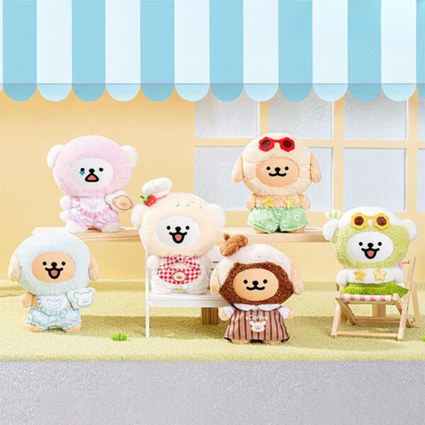 Maltese Colorful Daily Life Series Plush Pendant Dolls, Blind Box