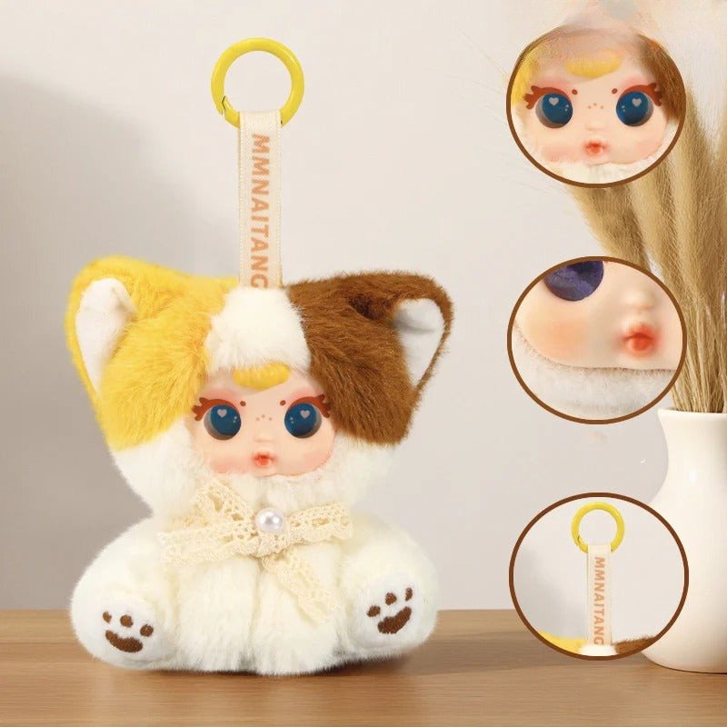 12018308514110 MM Milk Candy Naughty Cat Series Plush Pendant Dolls, Blind Box - Image 1