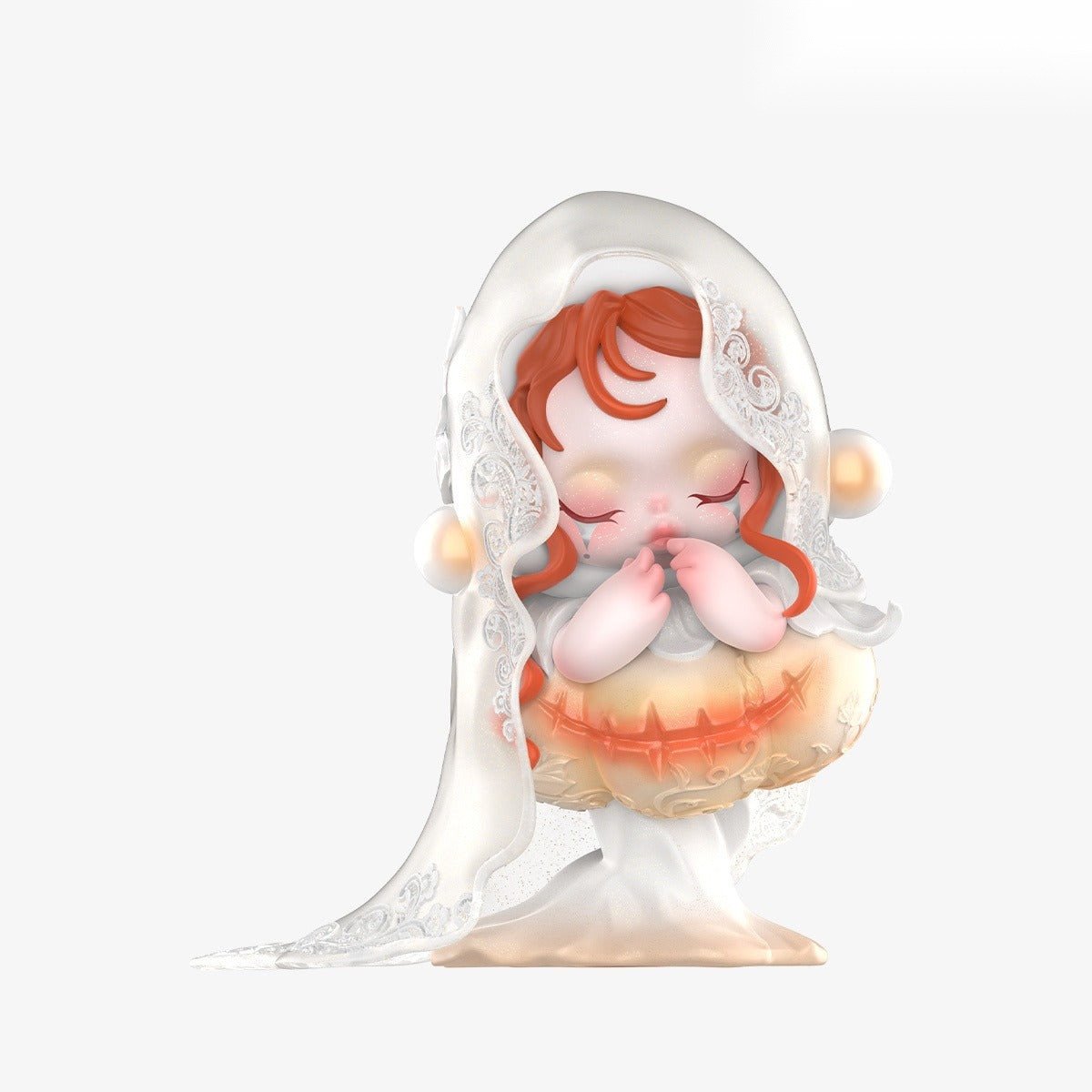 12041005859134 SKULLPANDA Covenant White Moon Figure - Image 1