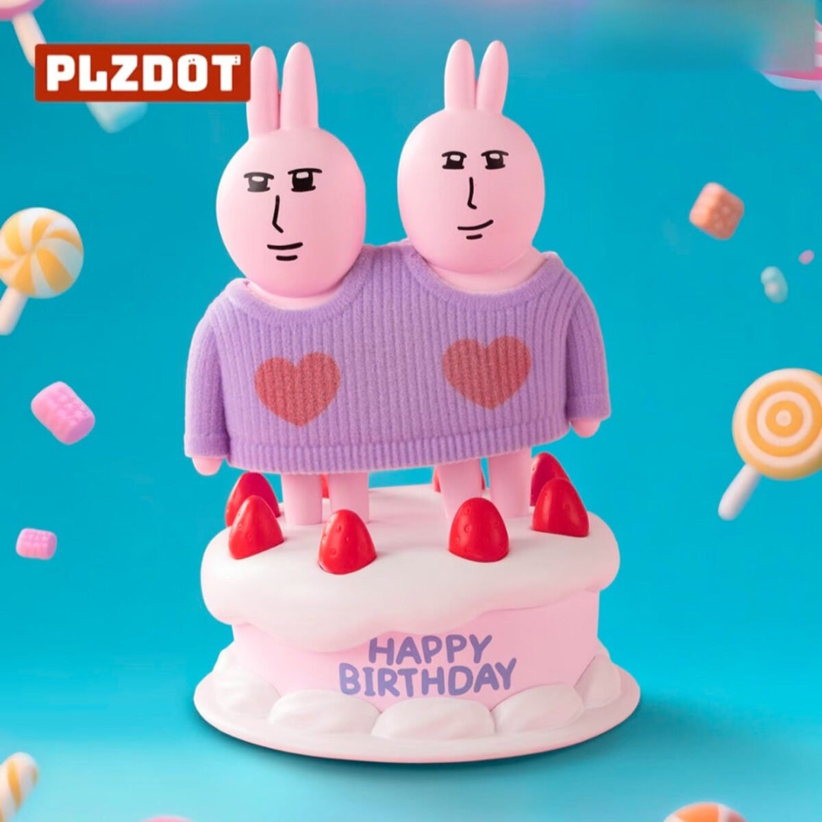 PLZDOT Friend Rabbit Beautiful Mood Series #12227756163390 - Image 1
