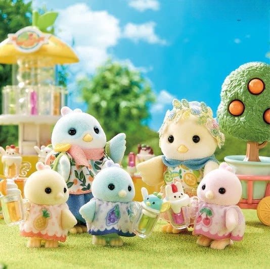 12245690450238 Sylvanian Families Citrus Bird Family Series Figure - Image 1